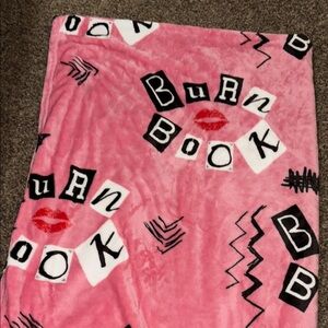 Mean girls Y2K pink throw blanket